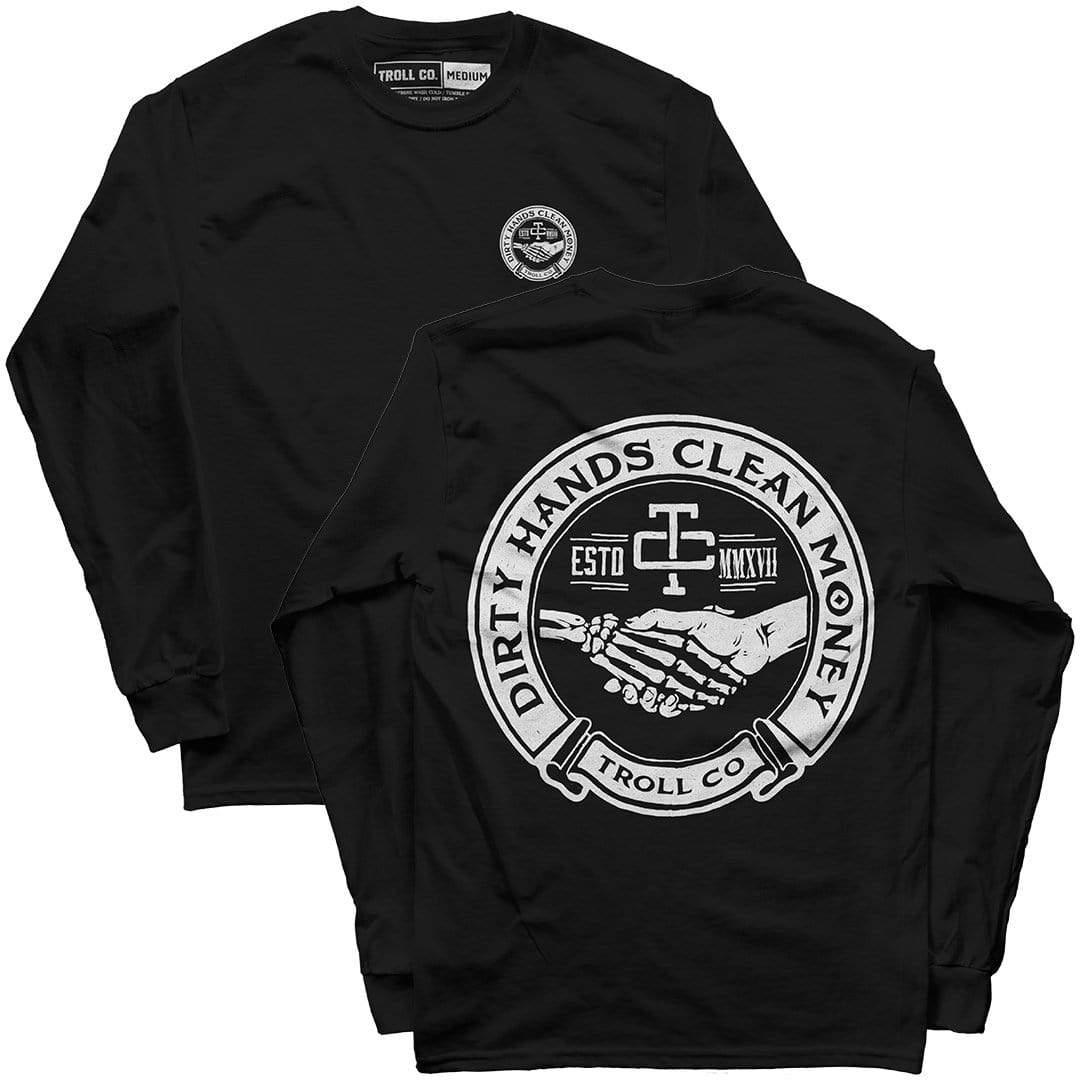 Haggler Men's Long Sleeve T-Shirt - Soft Cotton Casual Shirt for Everyday Wear (Black) | Perfect for Work, Gym & Outdoor Activities