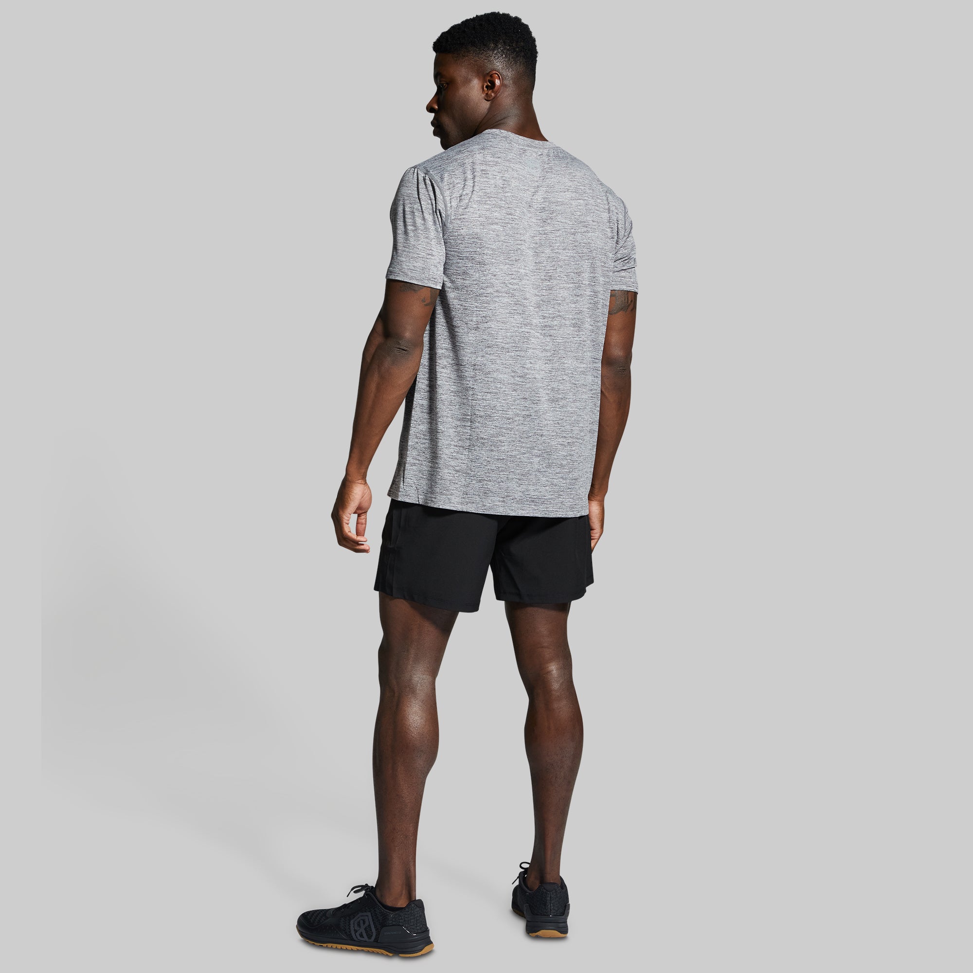 Breathable Athleisure T-Shirt for Women & Men - Soft Heather Grey Cotton Blend Tee - Perfect for Yoga, Gym & Casual Wear