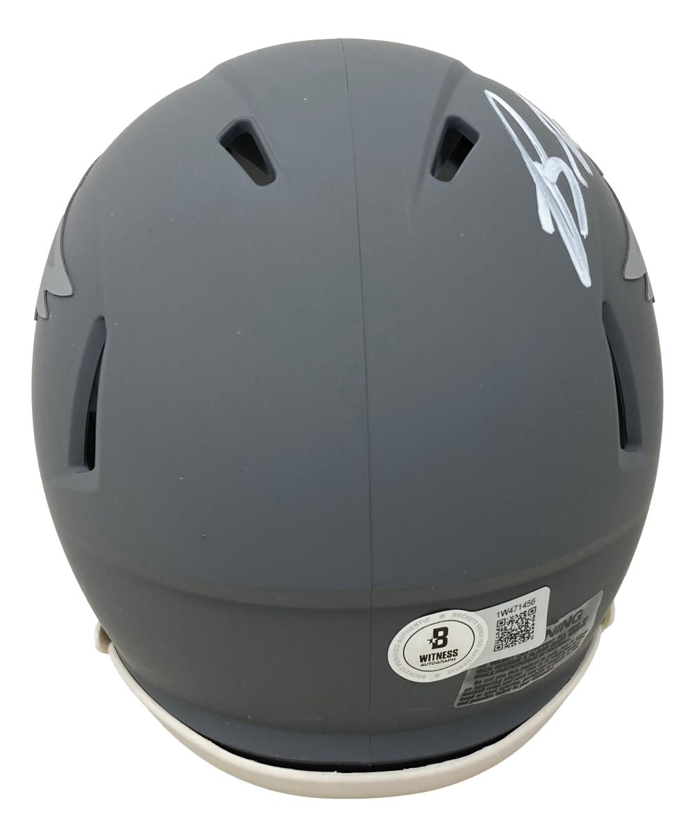 Brandon Graham Autographed Philadelphia Eagles Slate Mini Speed Helmet with BAS ITP COA - Perfect for Eagles Fans, Sports Memorabilia Collectors, and Home Office Display