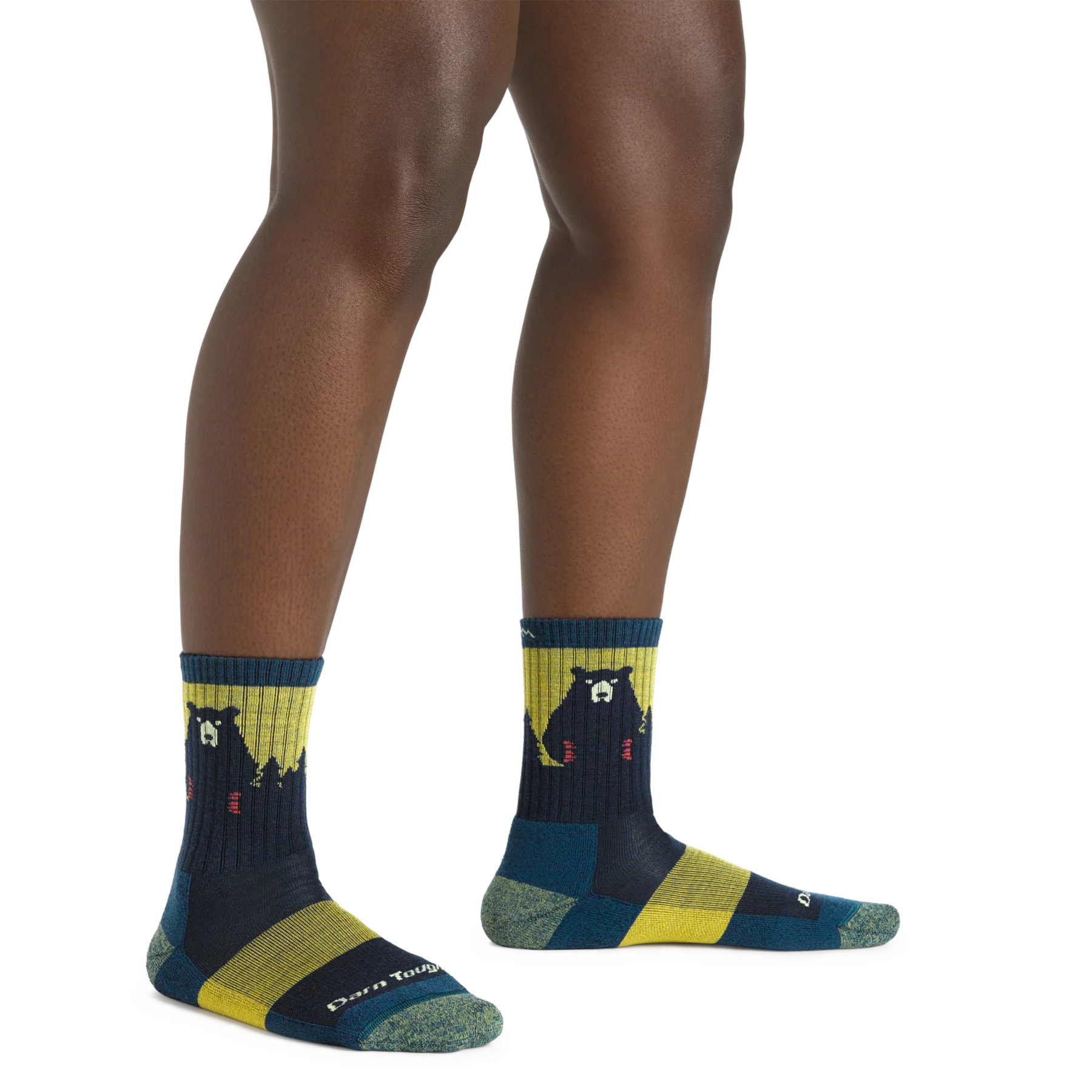 Bear Town Micro Crew Lightweight Hiking Socks for Women - Moisture-Wicking & Breathable Trail Running Socks - Perfect for Hiking, Backpacking & Outdoor Adventures (D1970W)