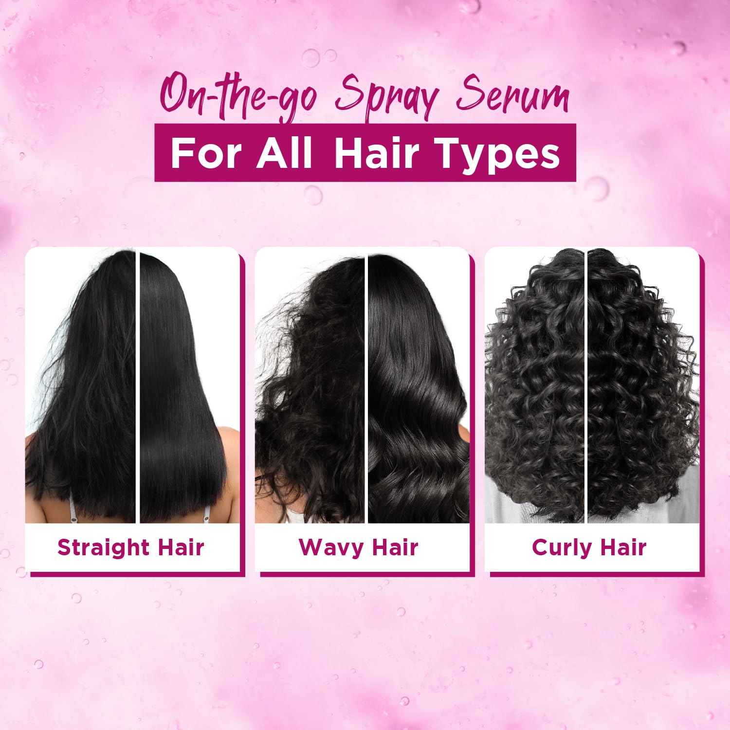 Livon Shake & Spray Hair Serum - Instant Shine, Frizz Control & Damage Protection with Vitamin E & Argan Oil - Travel-Friendly 50ml Spray for Women & Men - Perfect for Dry, Damaged Hair at Home, Gym or On-The-Go
