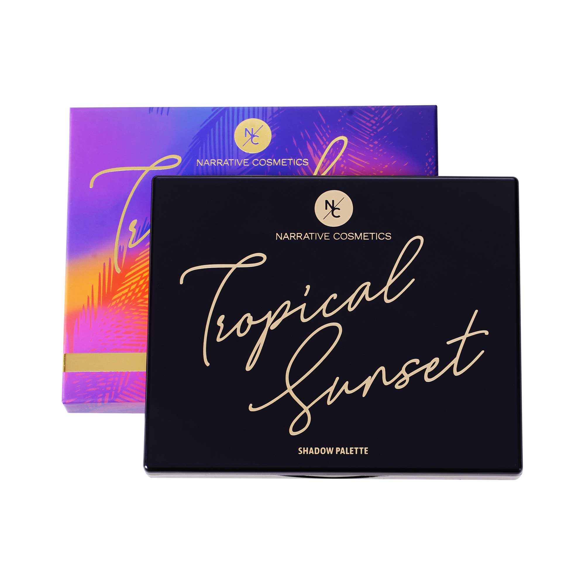 Vegan & Cruelty-Free 12 Color Tropical Sunset Eyeshadow Palette - Long Lasting, Highly Pigmented Makeup for Party, Wedding & Everyday Wear
