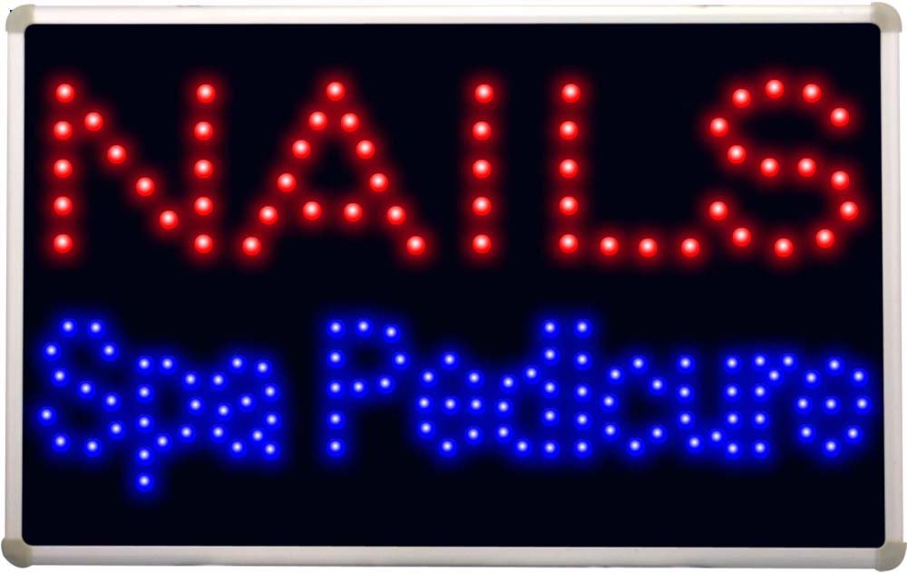 ADVPRO LED097 Nails Spa Pedicure LED Neon Sign - Salon Decor, Manicure Pedicure Studio Lighting, Custom Neon Wall Art for Nail Shop, Beauty Salon & Home Decor
