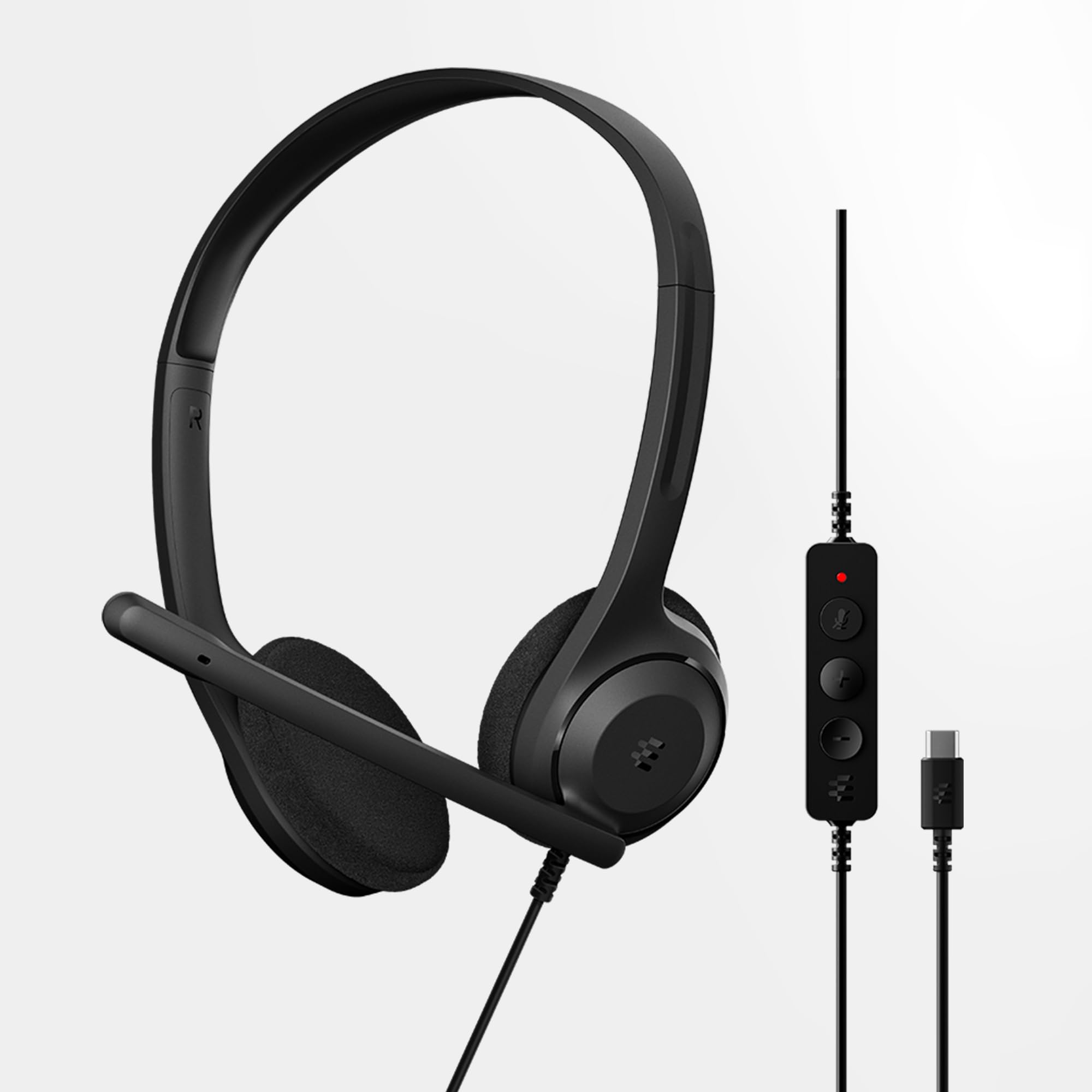 EPOS C1 USB C Wired Headset - Noise-Canceling Microphone, Hi-Fi Sound, Comfortable On-Ear Design for Office & Home - Perfect for Video Calls, Gaming & Remote Work (Chromebook Certified)