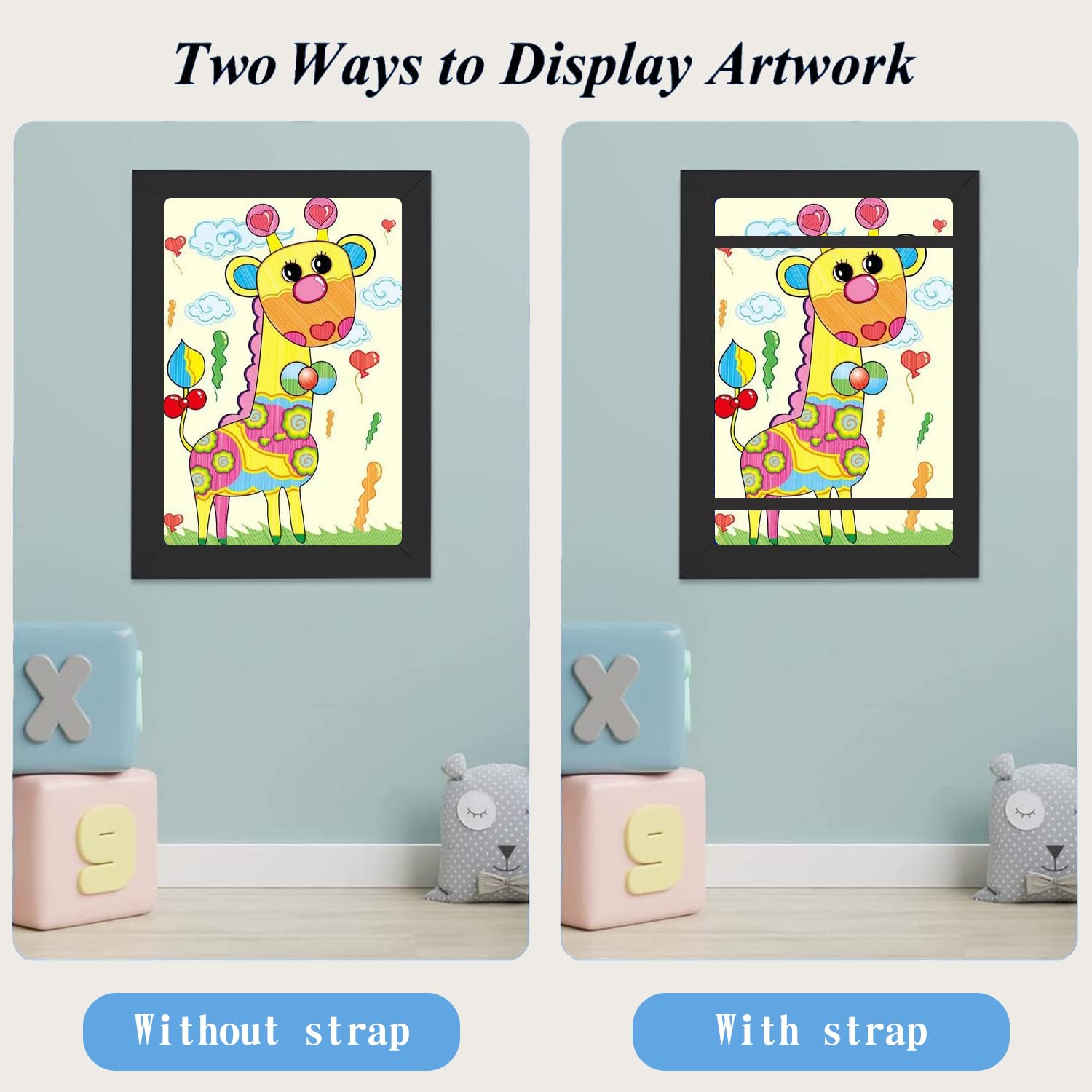 Kids Art Frames - A4 Display for Children's Artwork | Home & Classroom Decor