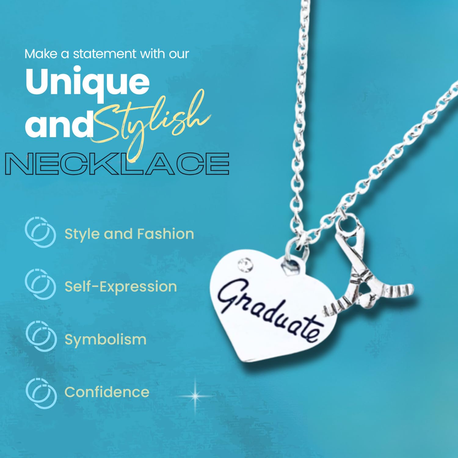 2025 Graduation Necklace - Elegant Sports Themed Jewelry for Graduates | Perfect Class of 2025 Gift for High School & College Students | Ideal for Commencement Ceremonies & Graduation Parties