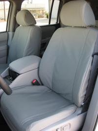 Premium Durafit Custom Seat Covers for 2009-2011 Honda Pilot EX/EX-L/LX/Touring - 3 Row Full Set in Graphite Twill Fabric - Perfect Fit Car Seat Protectors for Family Road Trips & Daily Commutes
