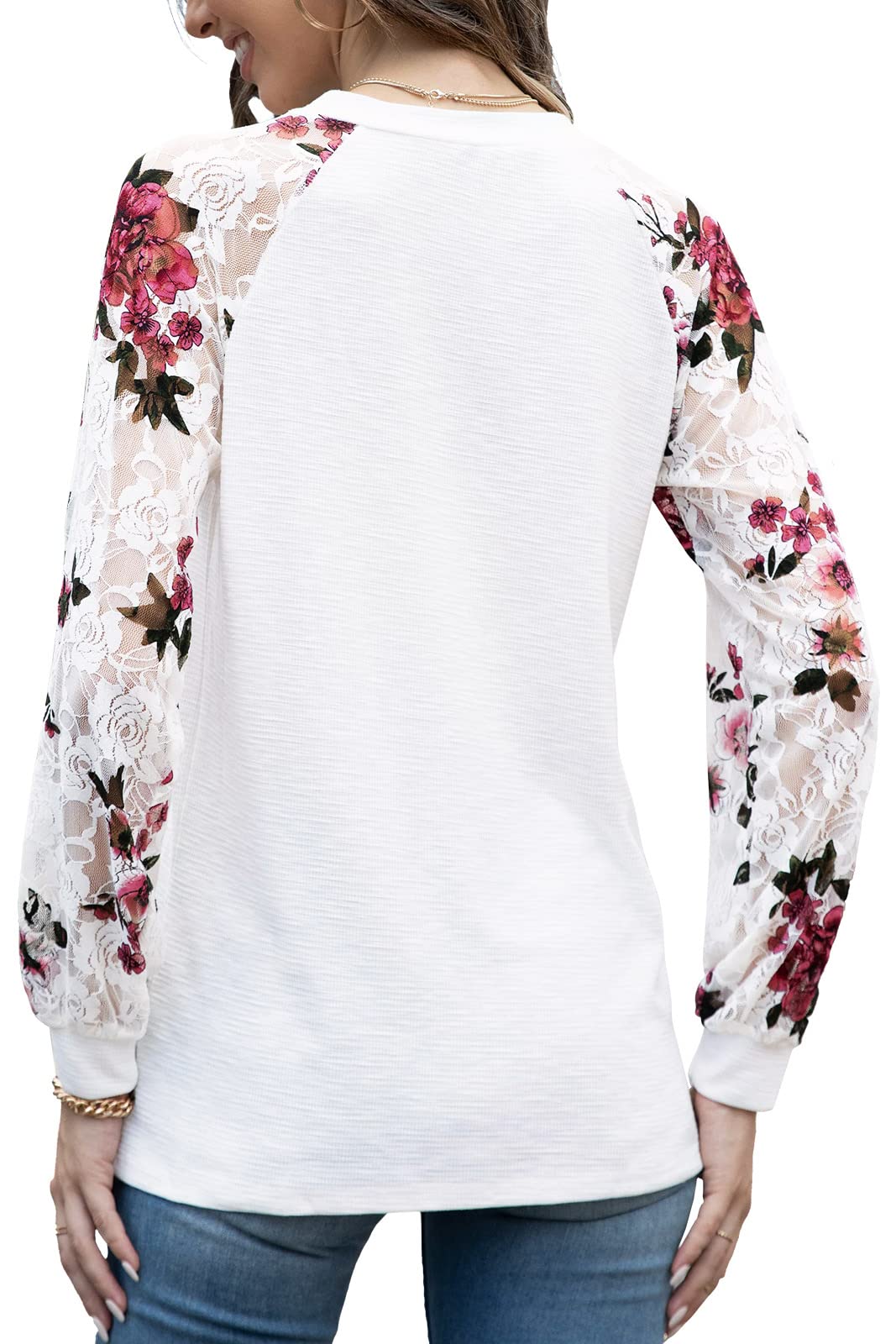 Women's Lace Tops - Long & Short Sleeve Casual Blouses | Loose Fit T-Shirts & Elegant Shirts for Work, Date Night & Everyday Wear