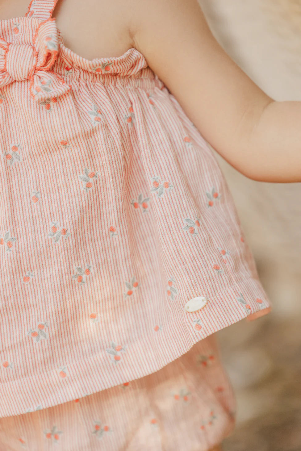 Tartine Et Chocolat Peach Strap Bloomer Set - Soft Cotton Lingerie for Women | Perfect for Sleepwear, Loungewear & Intimate Moments