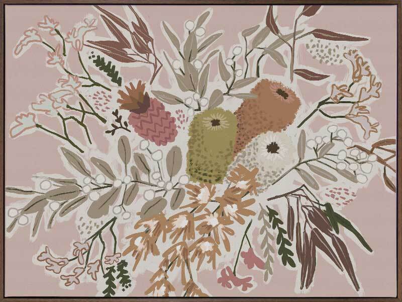 Bush Blooms Canvas Art Print - Vibrant Floral Wall Decor for Living Room, Bedroom & Office - Perfect for Home & Office Decor