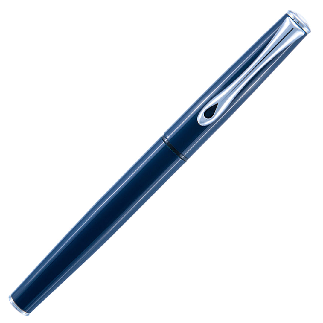 Diplomat Esteem Dark Blue Lacquer Rollerball Pen - Premium Writing Instrument for Professionals & Gift Giving - Perfect for Office, Business Meetings & Signature Signing