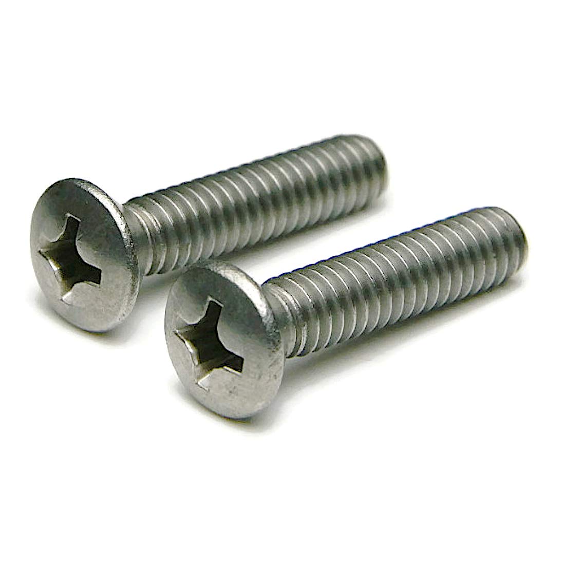 Phillips Oval Head Machine Screw 18-8 Stainless Steel #10-24 x 4 Inch (250 Pack) - Ideal for DIY Projects, Furniture Assembly & Automotive Repairs