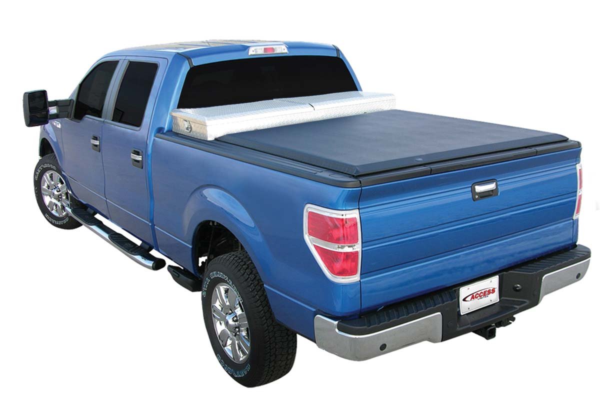 Access 61339 Toolbox Edition Roll-up Tonneau Cover for Pickup Trucks - Durable Waterproof Truck Bed Cover for Hauling & Outdoor Adventures