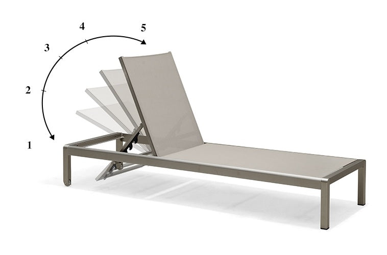 Premium Sun Lounger No.1 - Adjustable Outdoor Chaise Lounge for Poolside, Beach & Patio Relaxation