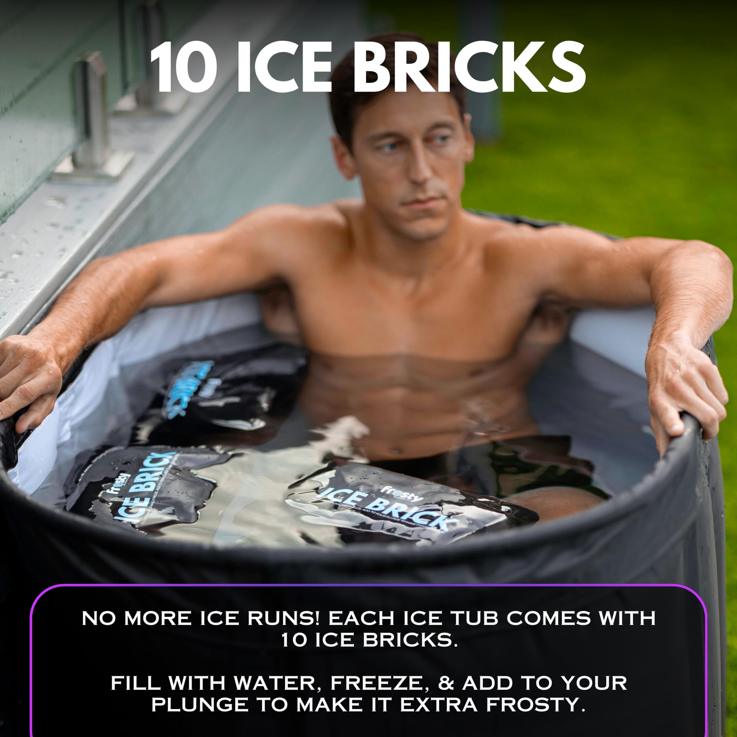 Extra Large Ice Tub Cold Plunge Pod - Professional Cold Water Therapy Bath with Water Chiller Compatibility - Portable Ice Bath Tub for Athletes, Recovery & Hydrotherapy at Home or Gym