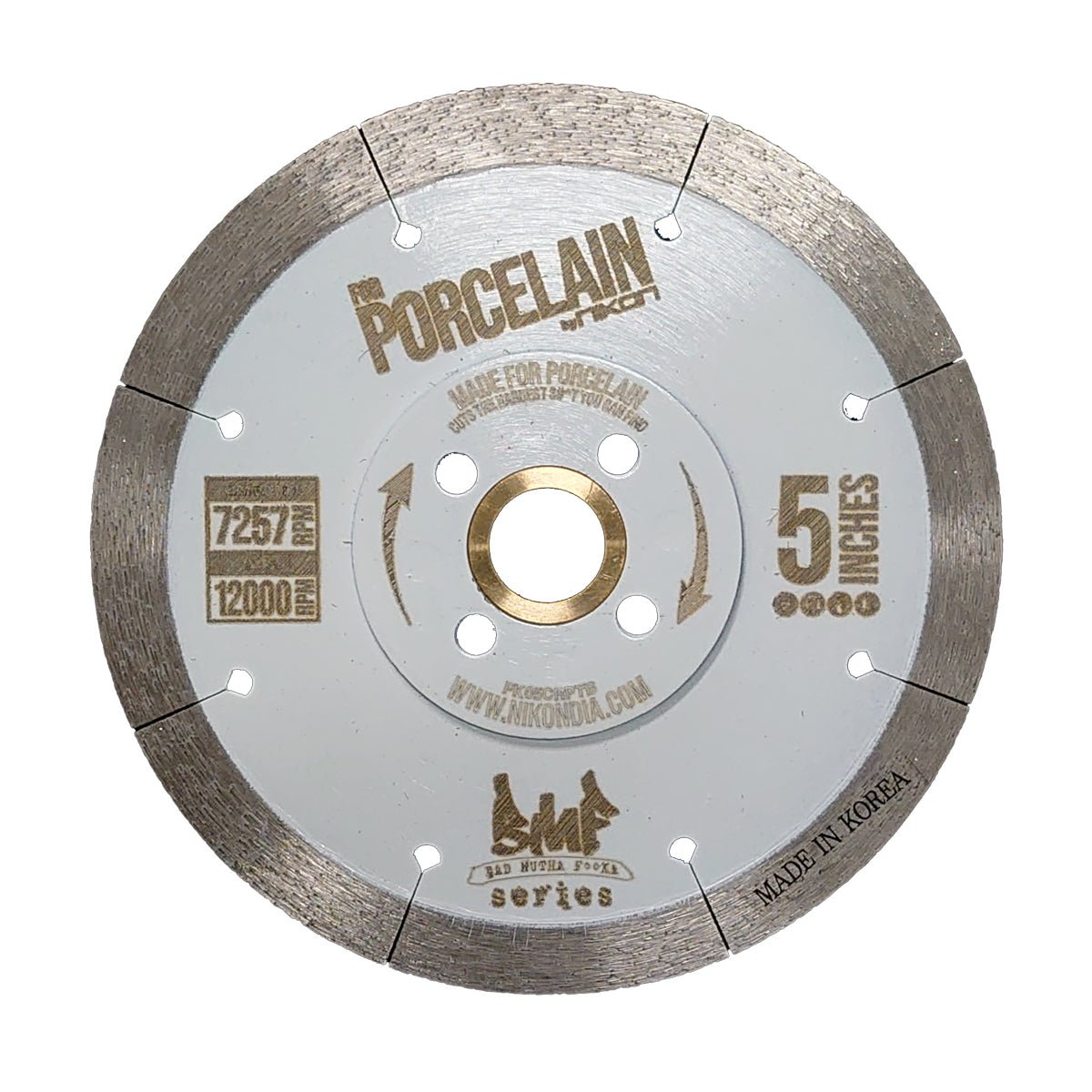 BMF Porcelain Continuous Silent Rim Blade - Ultra Quiet & Durable for Smooth Shaving - Perfect for Home, Travel & Daily Grooming