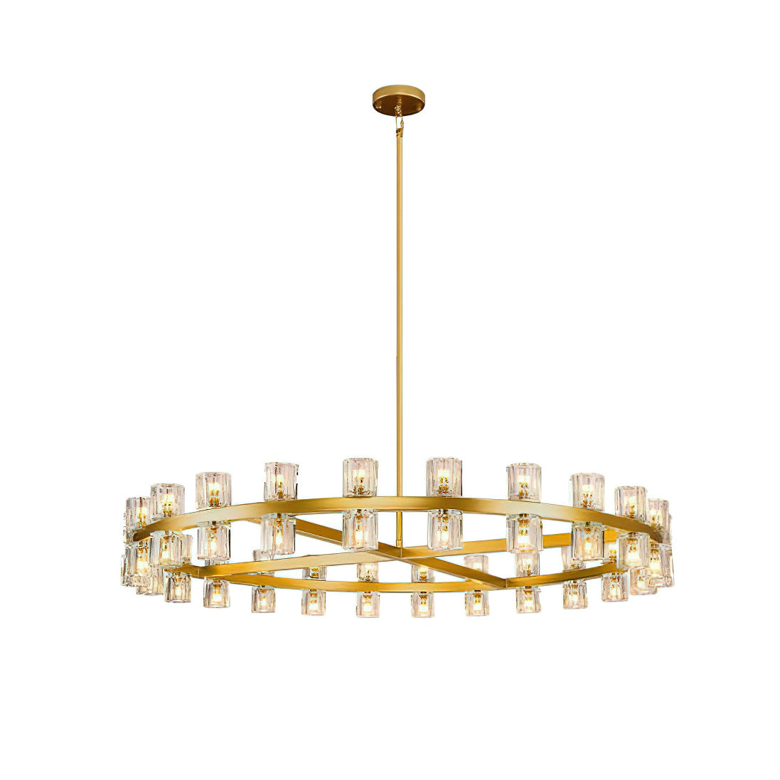 Akolia Crystal Chandelier - Elegant Lighting Fixture for Dining Room, Bedroom & Living Room | Modern Home Decor | Perfect for Weddings & Special Events