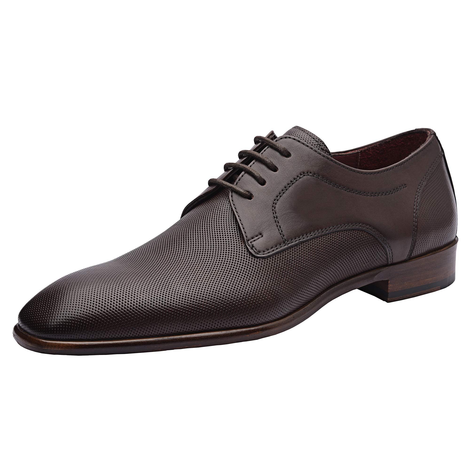 ALLONSI Genuine Leather Dress Shoes for Men - Handcrafted Wingtip Oxford Business Shoes with Lightweight Sole | Premium Quality & Comfort | Perfect for Office, Wedding & Formal Occasions