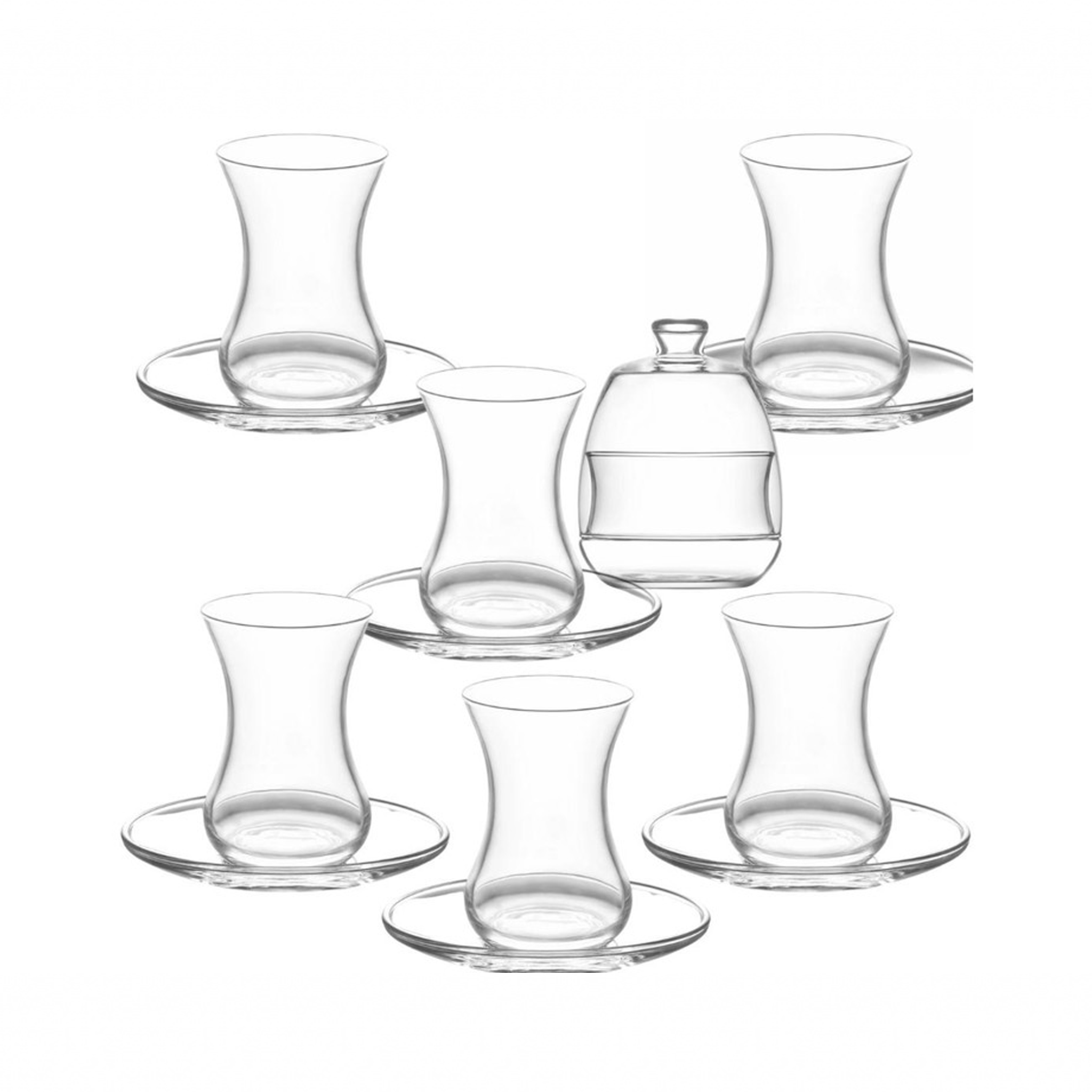 Premium Lav Basak Tea Cup Set - 12-Piece Porcelain Tea Cups with Saucers - Elegant Tea Party, Home Decor, and Gift Set for Tea Lovers