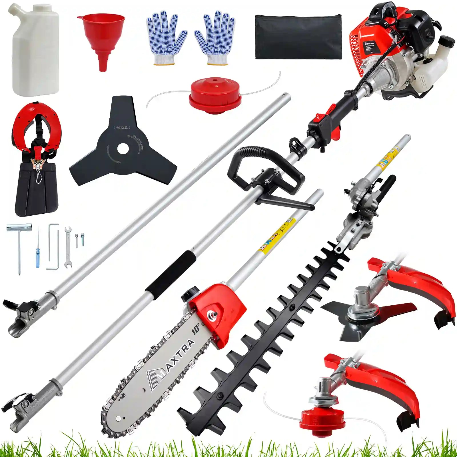 MAXTRA Gas Pole Chainsaw Hedge Trimmer - 20 Inch Cordless Tree Trimmer with 2-Cycle Engine for Professional Landscaping, Tree Pruning & Yard Maintenance | Perfect for Garden, Farm & DIY Projects