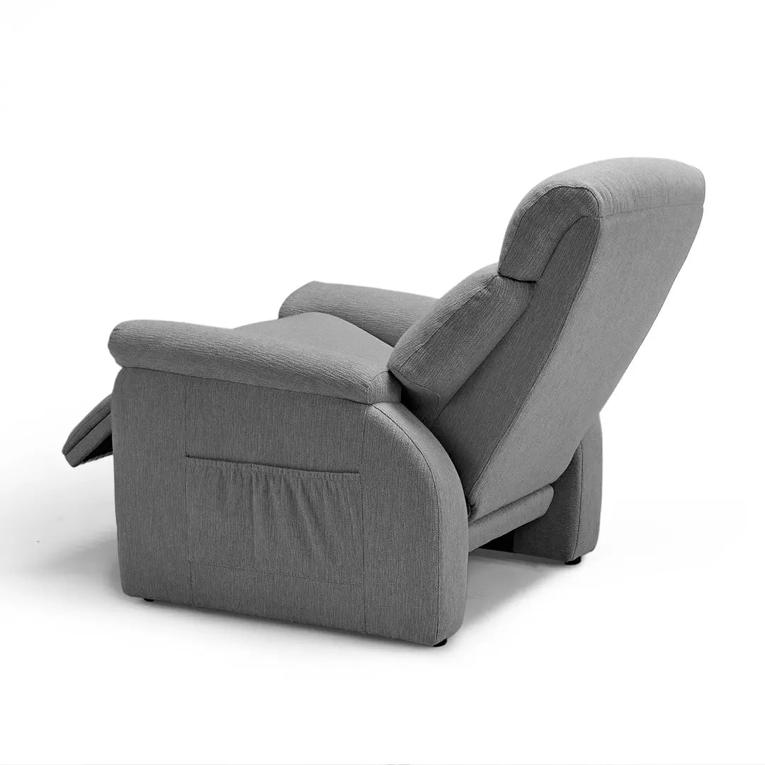 Henry Armrest Power Recliner Chair - Super Zero Gravity Massage Recliner for Living Room, Home Theater & Office - Ergonomic Leather Lounge Chair with USB Charging & Cup Holders