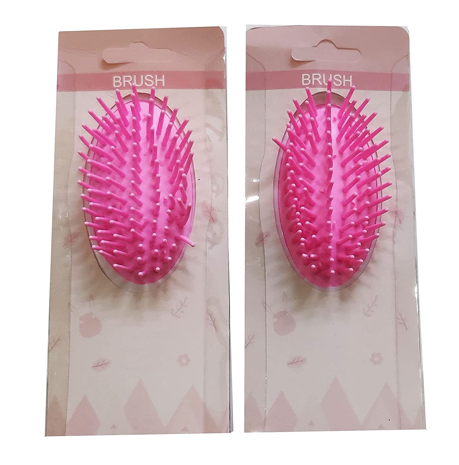 Premium Hair Brush Set of 2 - Detangling & Styling Brush for Smooth Shiny Hair, Perfect Shower Brush for Women & Girls - Great Birthday Gift Idea (Random Designs) - Ideal for Daily Hair Care, Salon Styling & Gift Giving