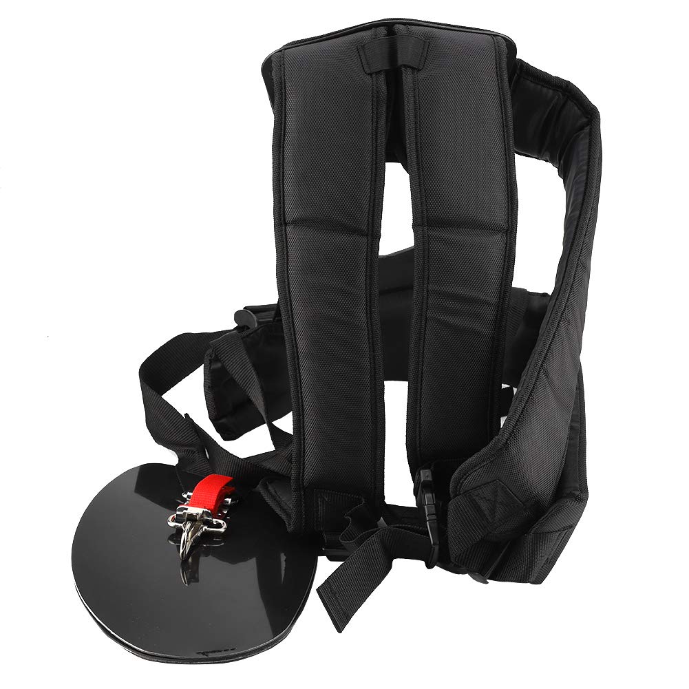 Universal Trimmer Shoulder Strap - Double Shoulder Mower Belt for Brush Cutter & Garden Tools - Heavy Duty Nylon M-Shaped Harness - Perfect for Landscaping, Lawn Care & Professional Gardening Use