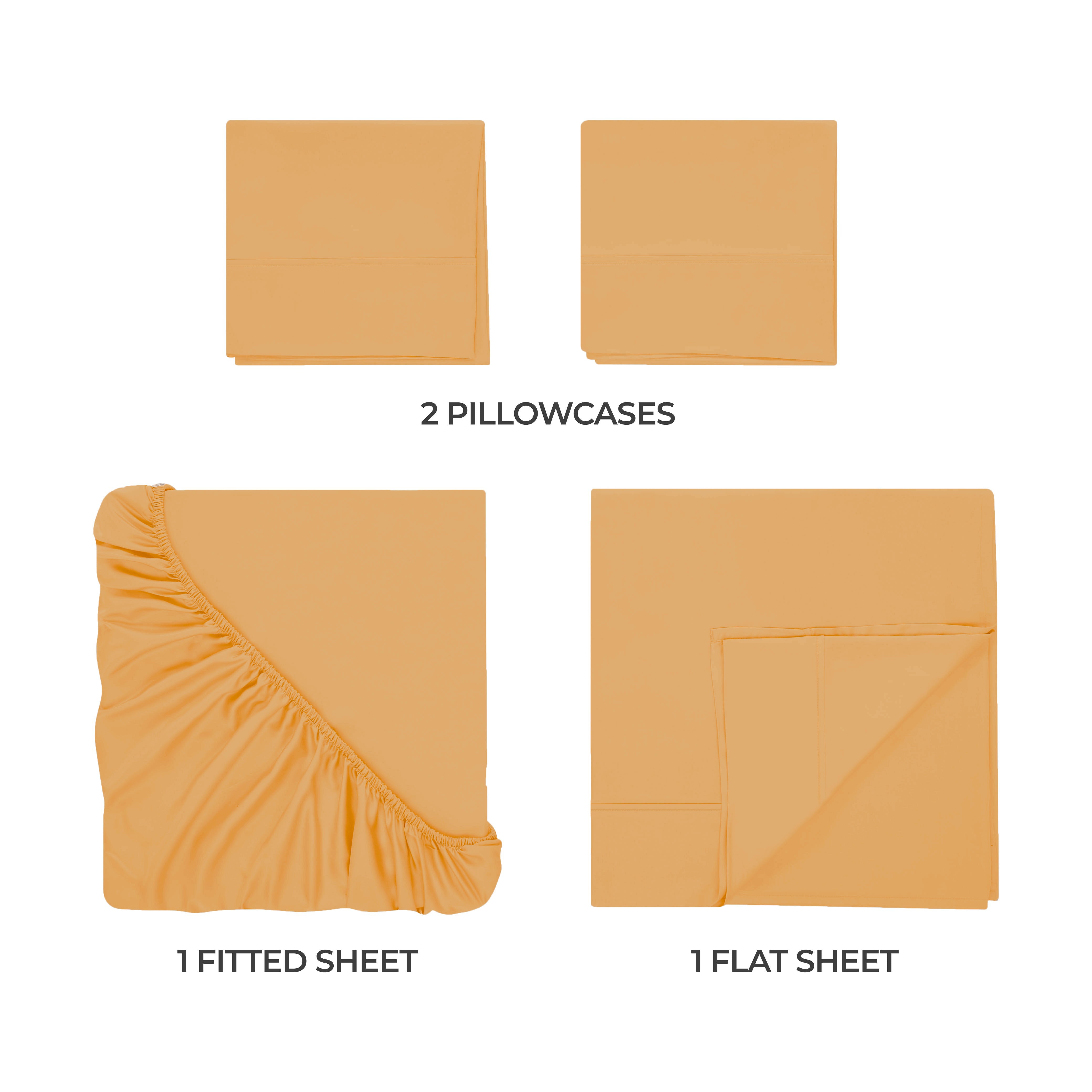 Premium 300 Thread Count Egyptian Cotton Bed Sheet Set - Soft, Breathable & Hypoallergenic for Ultimate Comfort - Perfect for Luxury Bedrooms, Hotels & Guest Rooms