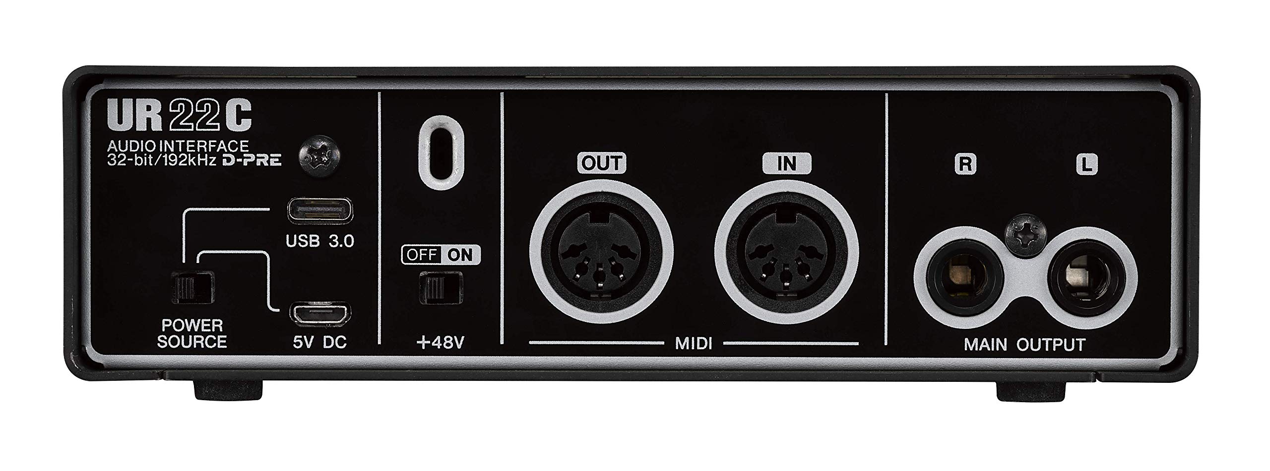 Steinberg UR22C 2x2 USB 3.0 Audio Interface with Cubase AI & Cubasis LE - Professional Recording Studio Equipment for Home & Podcast Setup