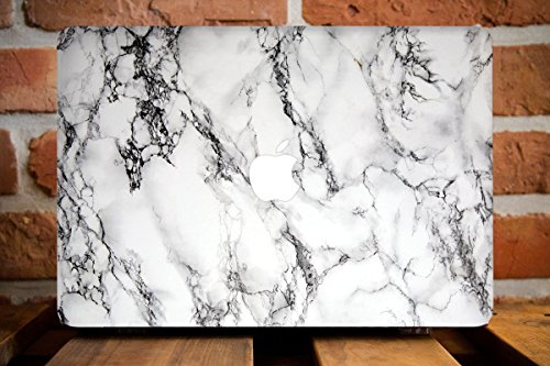 White Marble Hard Shell Case for MacBook Air 13