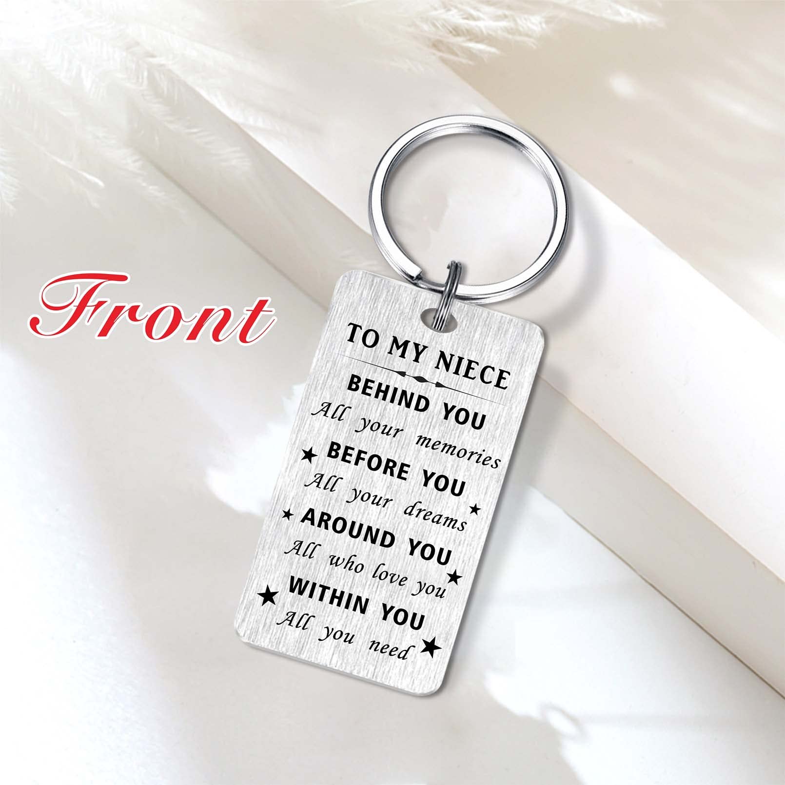 Class of 2025 Graduation Keychain - Personalized Behind You All Your Memories Gift for High School & College Graduates - Perfect Graduation Party Favors, Senior Year Keepsake & Commencement Gift Idea