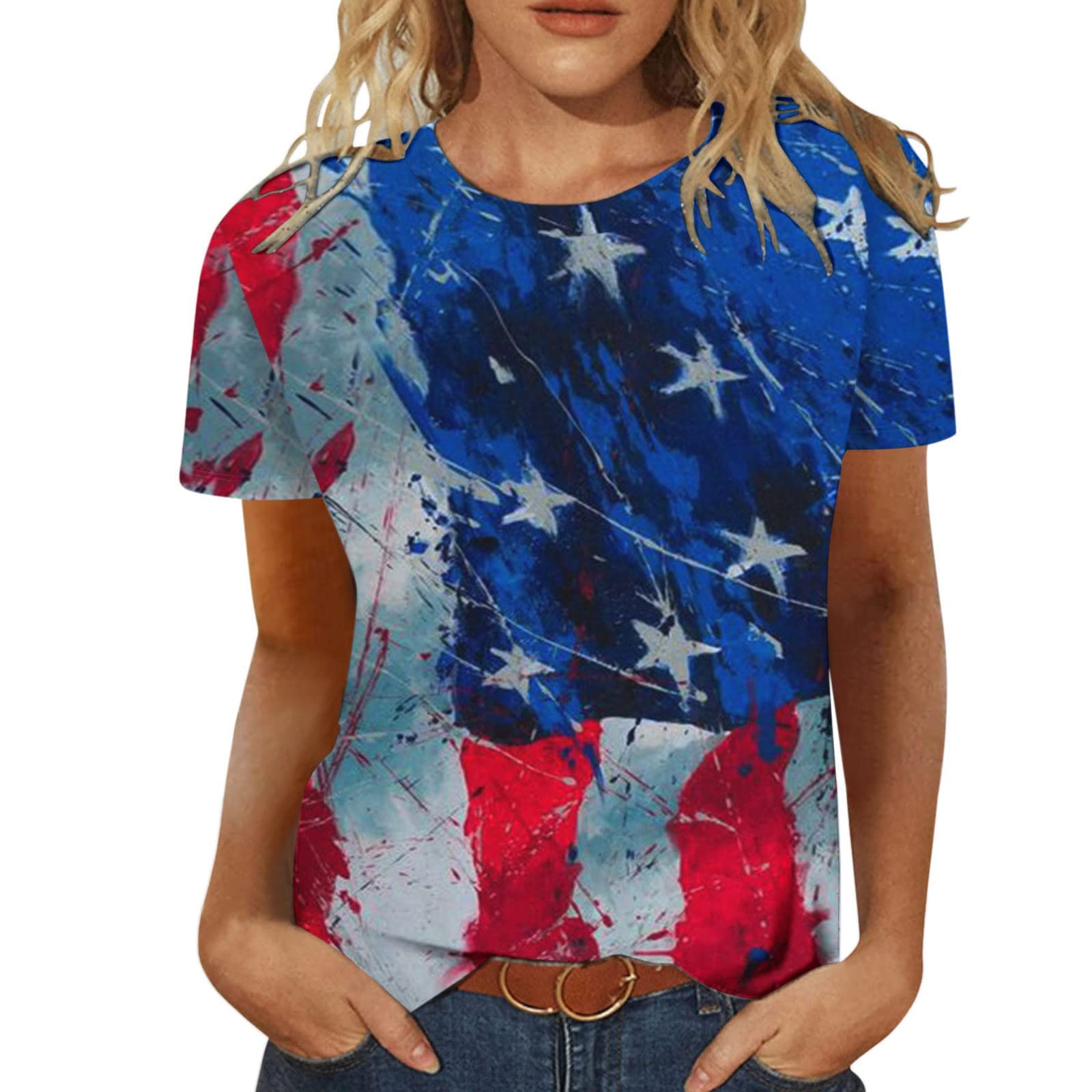 Elegant Floral Print Off-Shoulder Blouse for Women - Plus Size Flowy Flared Top with Short Sleeves | Perfect for Summer Outfits, Beach Vacations & Casual Chic Style