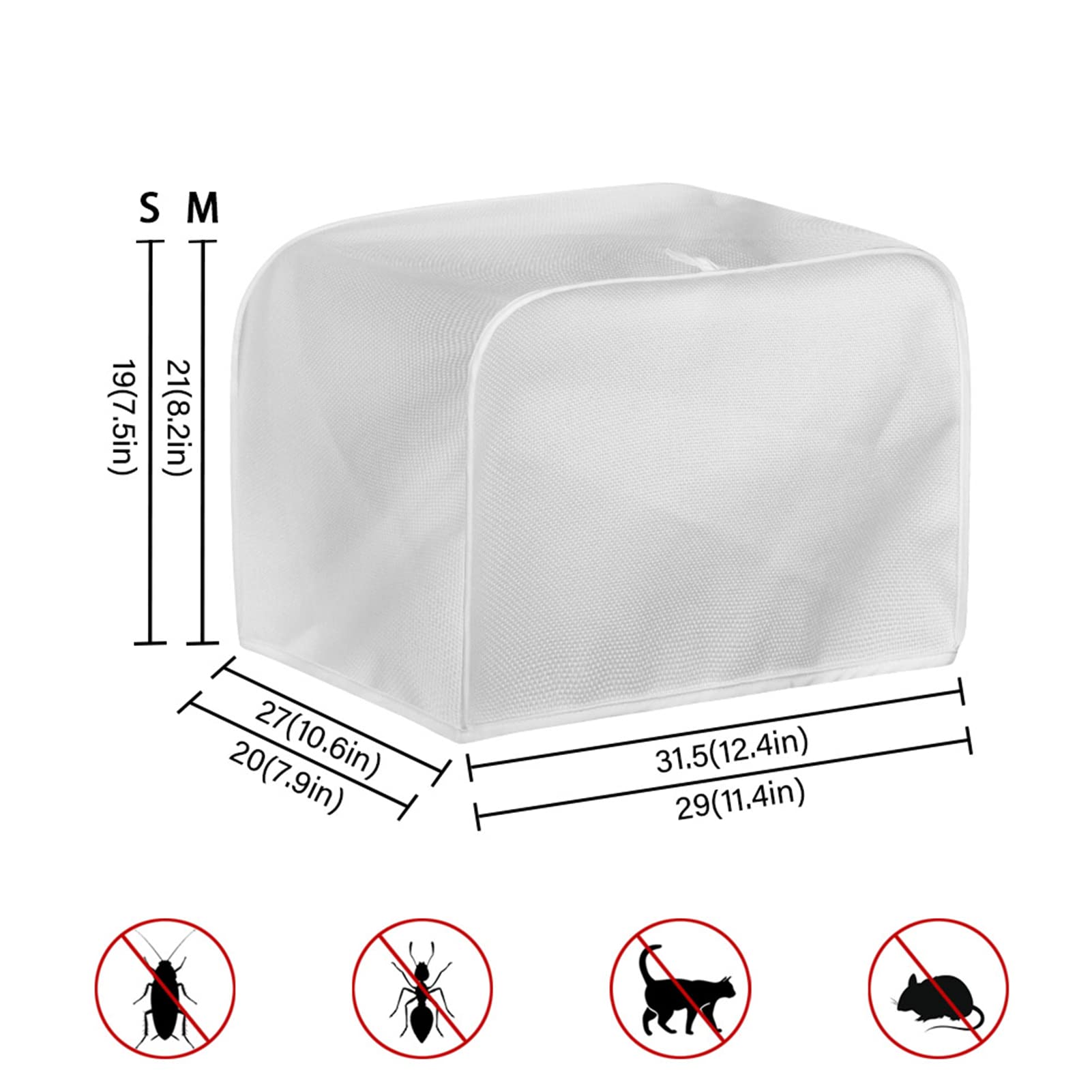 Washable Horse & Cow Pattern 2-Slice Toaster Cover - Durable Kitchen Appliance Protector for Toasters & Bread Makers | Perfect for Country Style Kitchens & Farmhouse Decor