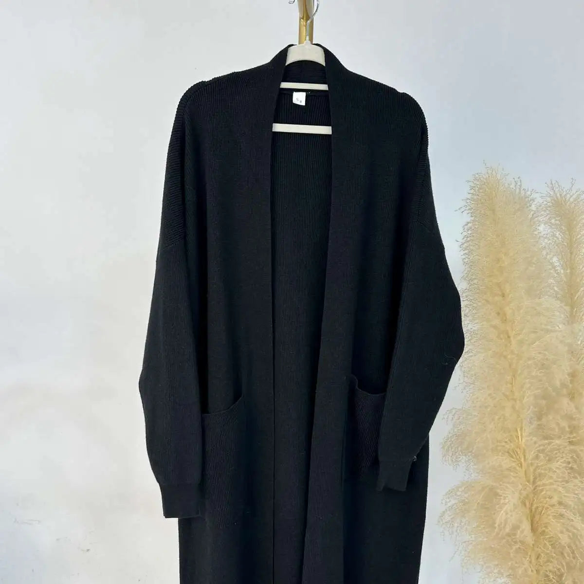 Warm Winter Thick Knitted Abaya Coat with Inner Vest - Modest Islamic Dress for Women | Perfect for Prayer, Holidays & Cold Weather
