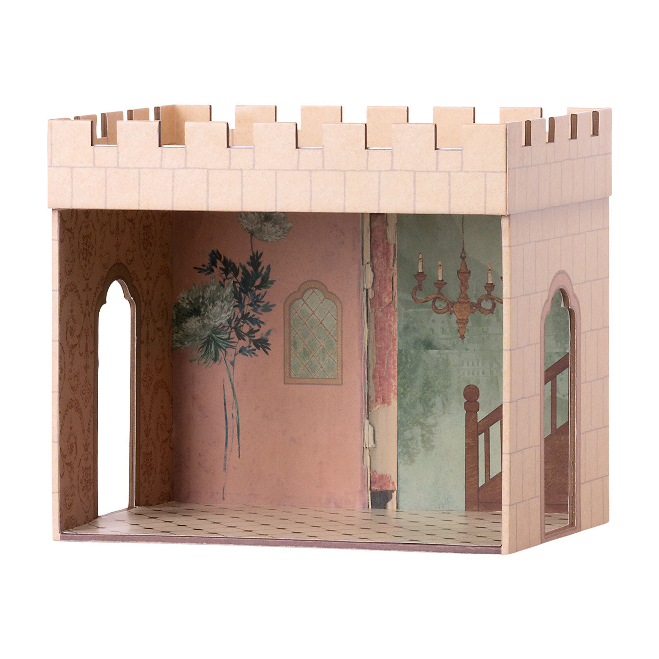 Maileg Castle Hall - Miniature Dollhouse Playset for Kids | Pretend Play & Imaginative Scenarios | Perfect for Fairy Tale Storytelling & Collectible Display