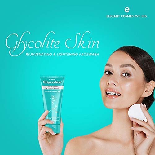 Glycolite Glycolic Acid Face Wash 60ml - Skin Rejuvenating & Lightening Cleanser for All Skin Types | Improves Texture, Tone & Brightness | Reveals Radiant Skin | Perfect for Daily Skincare Routine & Acne-Prone Skin