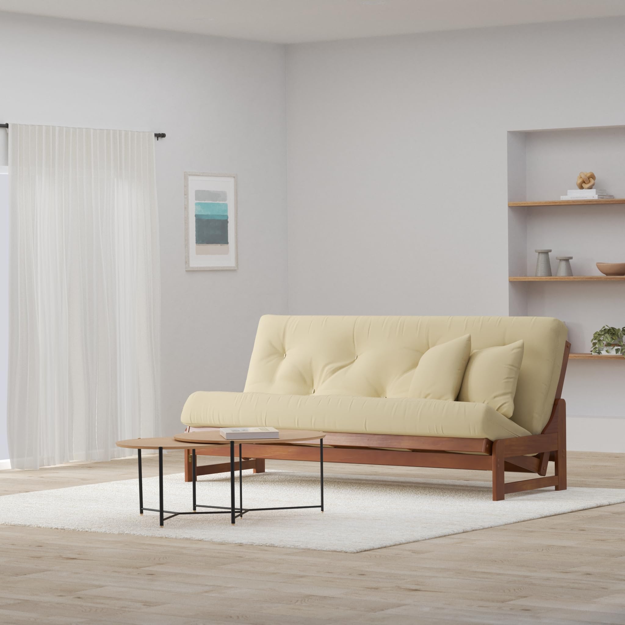 Full Size Arden Futon Set with Frame & 8