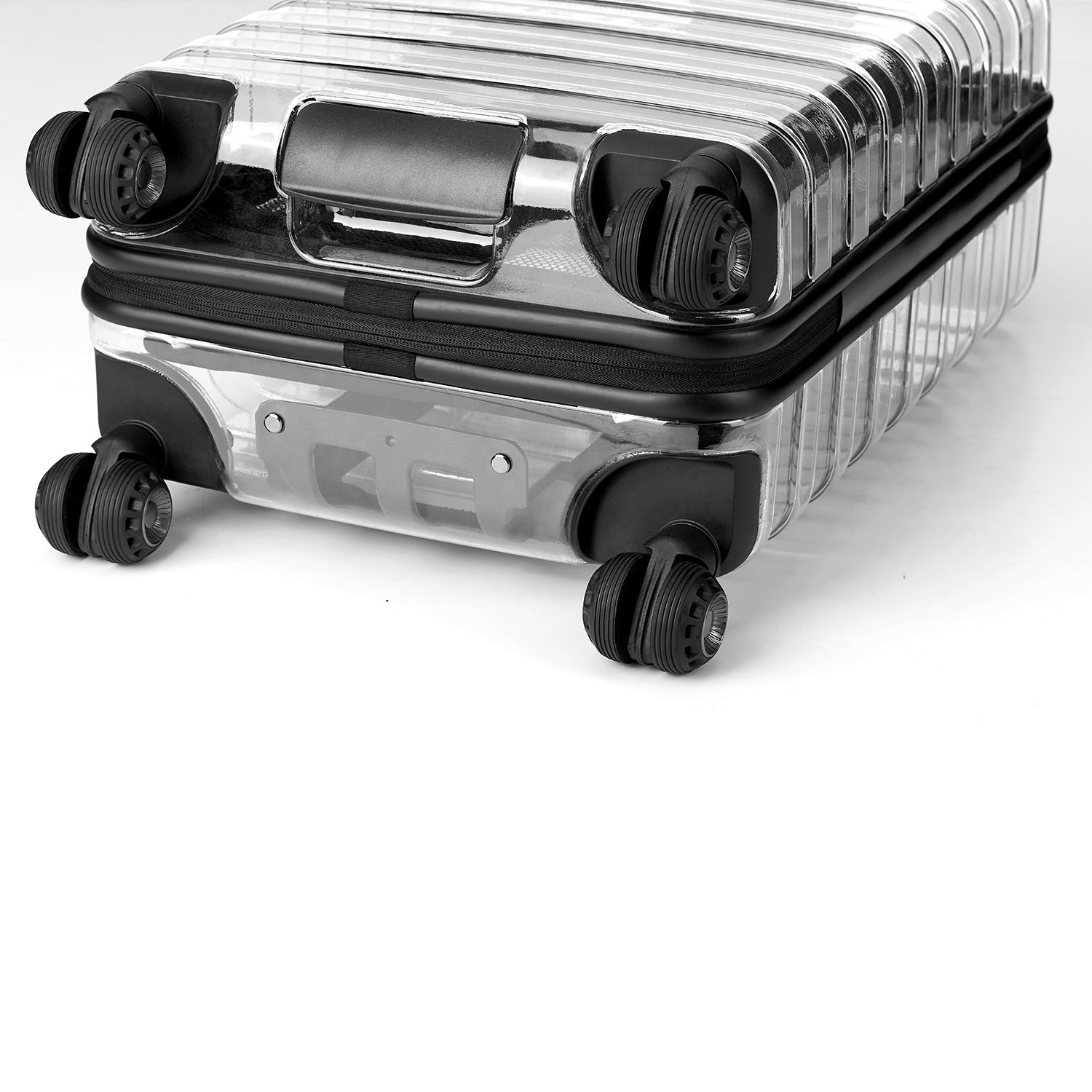 Millennial Transparent Carry On Luggage - Clear TSA Approved Travel Suitcase for Airplane, Perfect for Weekend Trips & Business Travel