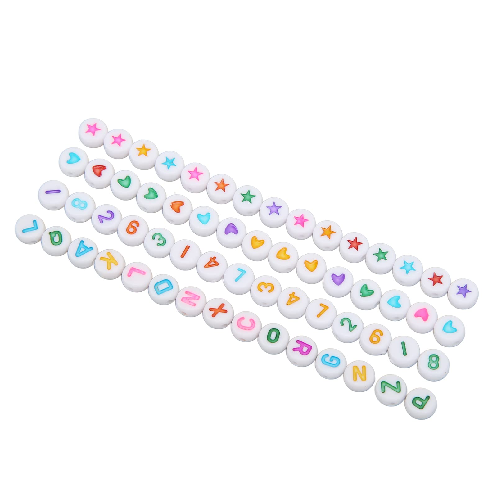 Vibrant Colorful Plastic Letter Beads for Jewelry Making - Smooth Round Alphabet Beads for DIY Name Bracelets, Necklaces & Keychains - Perfect for Personalized Gifts, Party Favors and Craft Projects