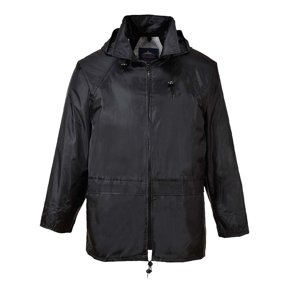 Portwest Men's Waterproof Raincoat - Lightweight Windproof Jacket for Outdoor Hiking, Camping & Daily Commute