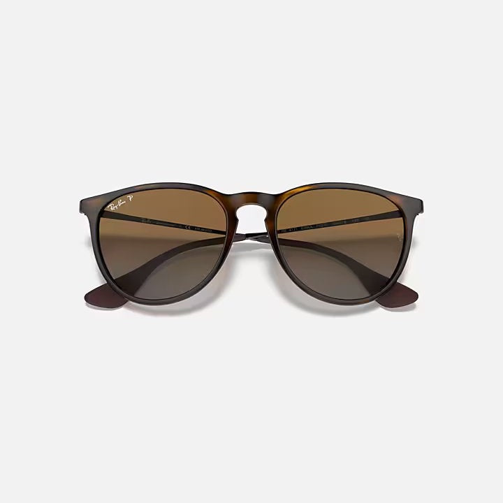 Ray Ban Erika Sunglasses - Light Havana Frame & Brown Lenses - Stylish & UV Protection for Outdoor Activities, Driving, and Beach Vacations