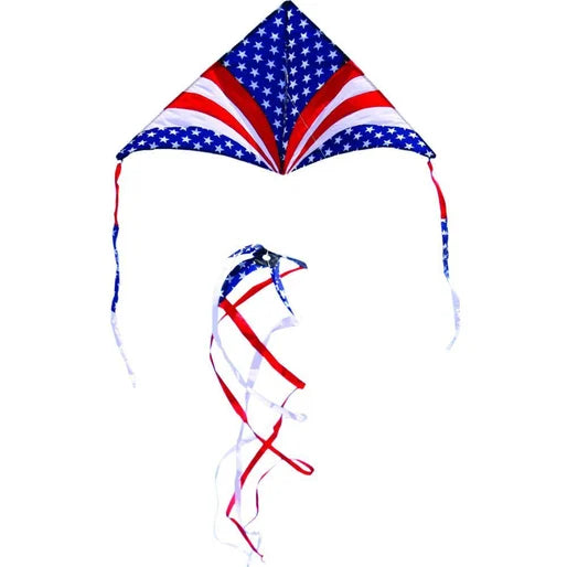 6.5 Foot Festive Sky Delta Kite with String & Tail - Colorful Outdoor Flying Kite for Beach, Park & Family Fun Activities