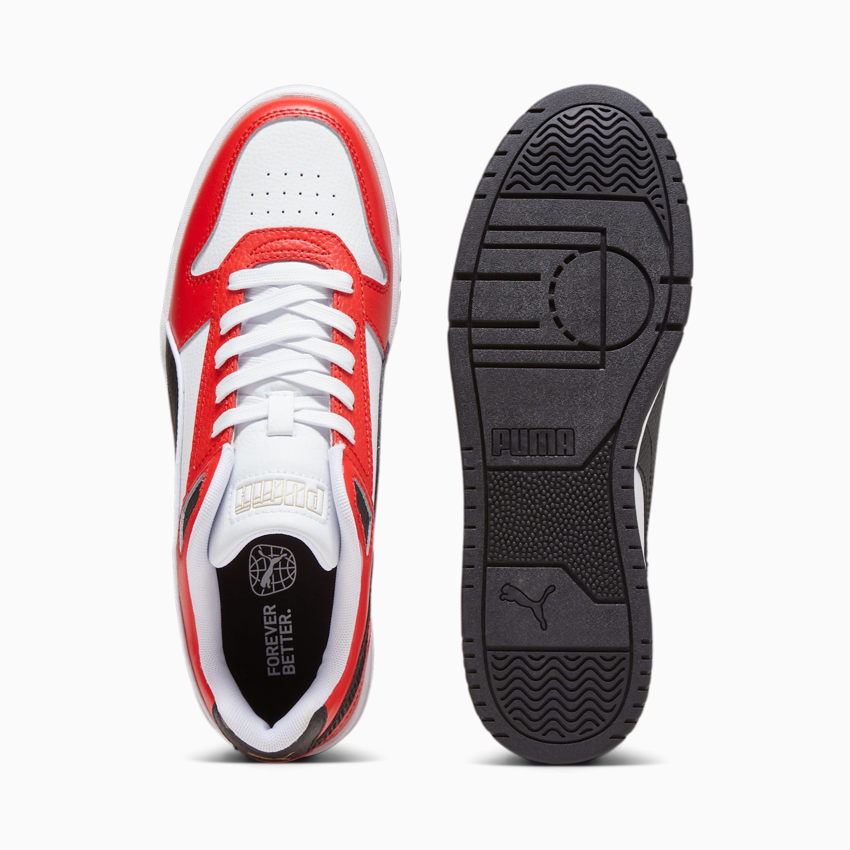 PUMA Men's Game Low Sneakers - Red/Black Basketball Shoes for Men | Comfortable & Stylish for Casual Wear, Sports & Outdoor Activities