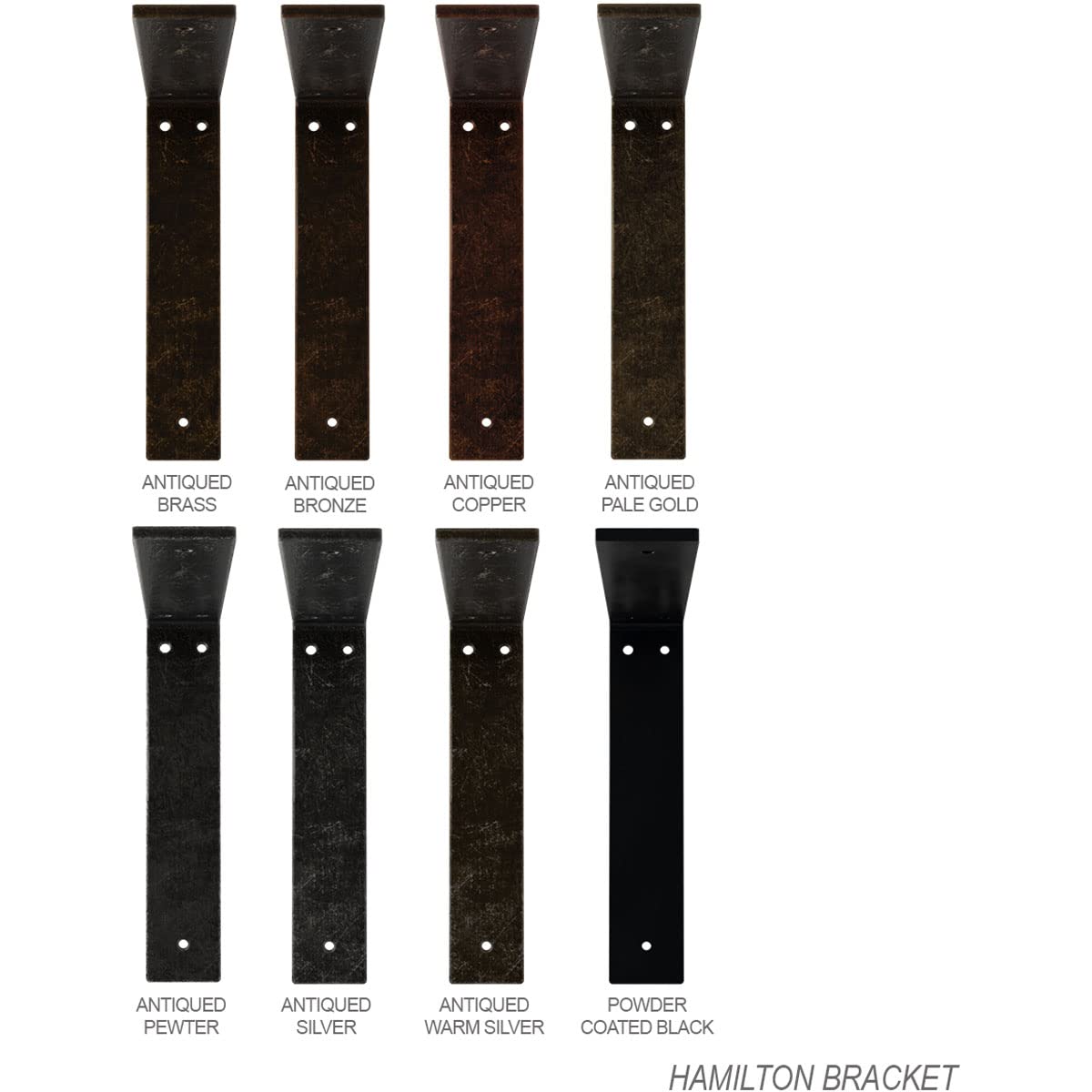 Ekena Millwork BKTM02X14X14HACRS-CASE-4 Hamilton Steel Bracket Set (4-Piece) - 2