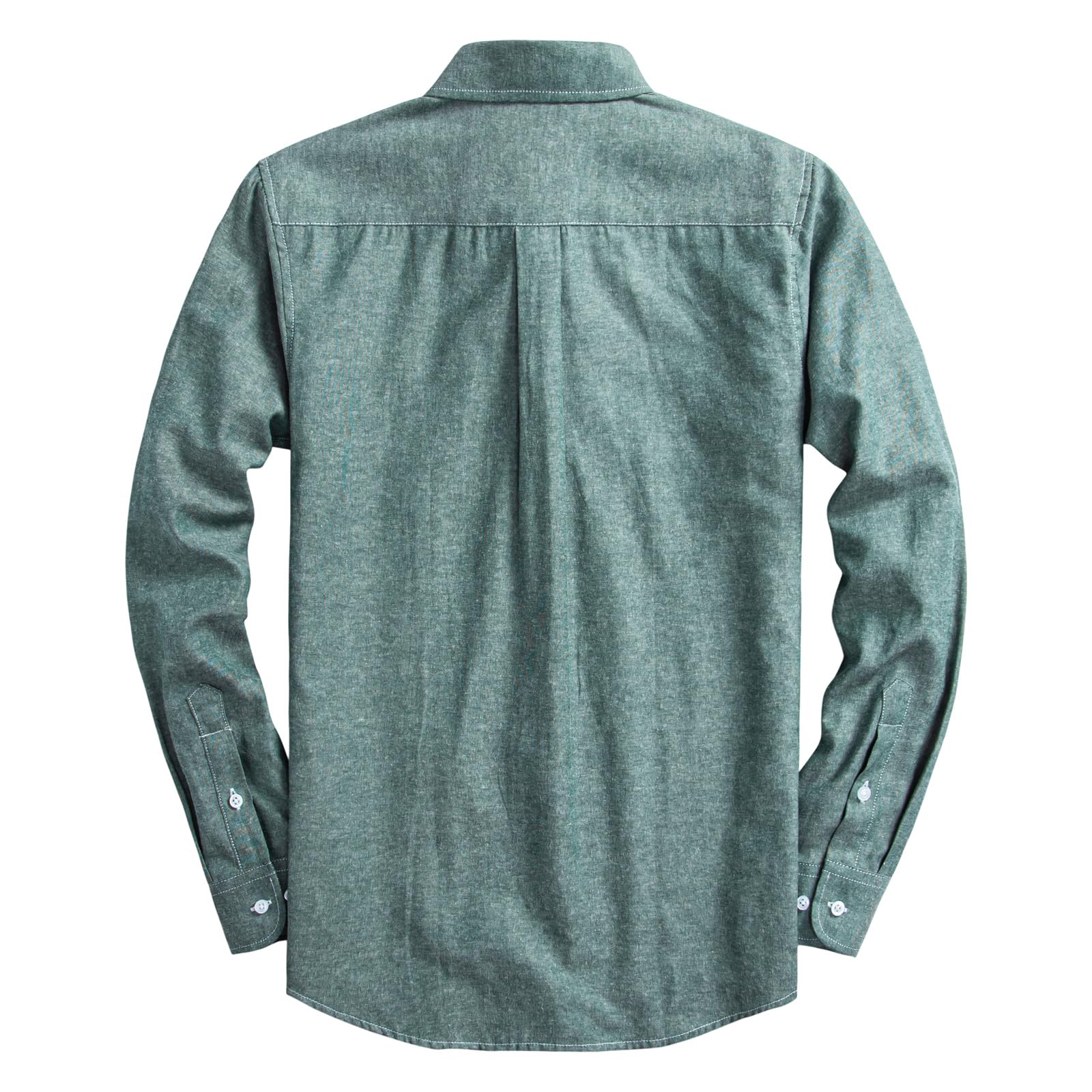 Men's Slim Fit Oxford Shirt - Long Sleeve Lightweight Casual Button Down Shirt with Chest Pocket | Perfect for Office, Business Casual & Everyday Wear
