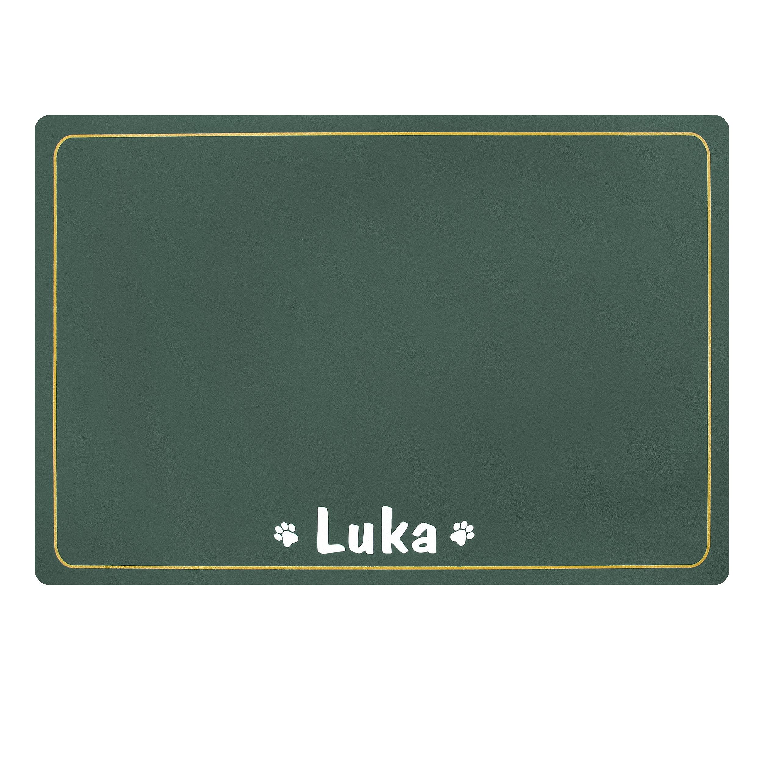 Customized Cat & Dog Bowl Mats - Personalized Pet Feeding Mats with Waterproof & Easy-Clean Design - Non-Slip Floor Mat for Food & Water Bowls - Perfect for Kitchen, Laundry Room or Outdoor Use