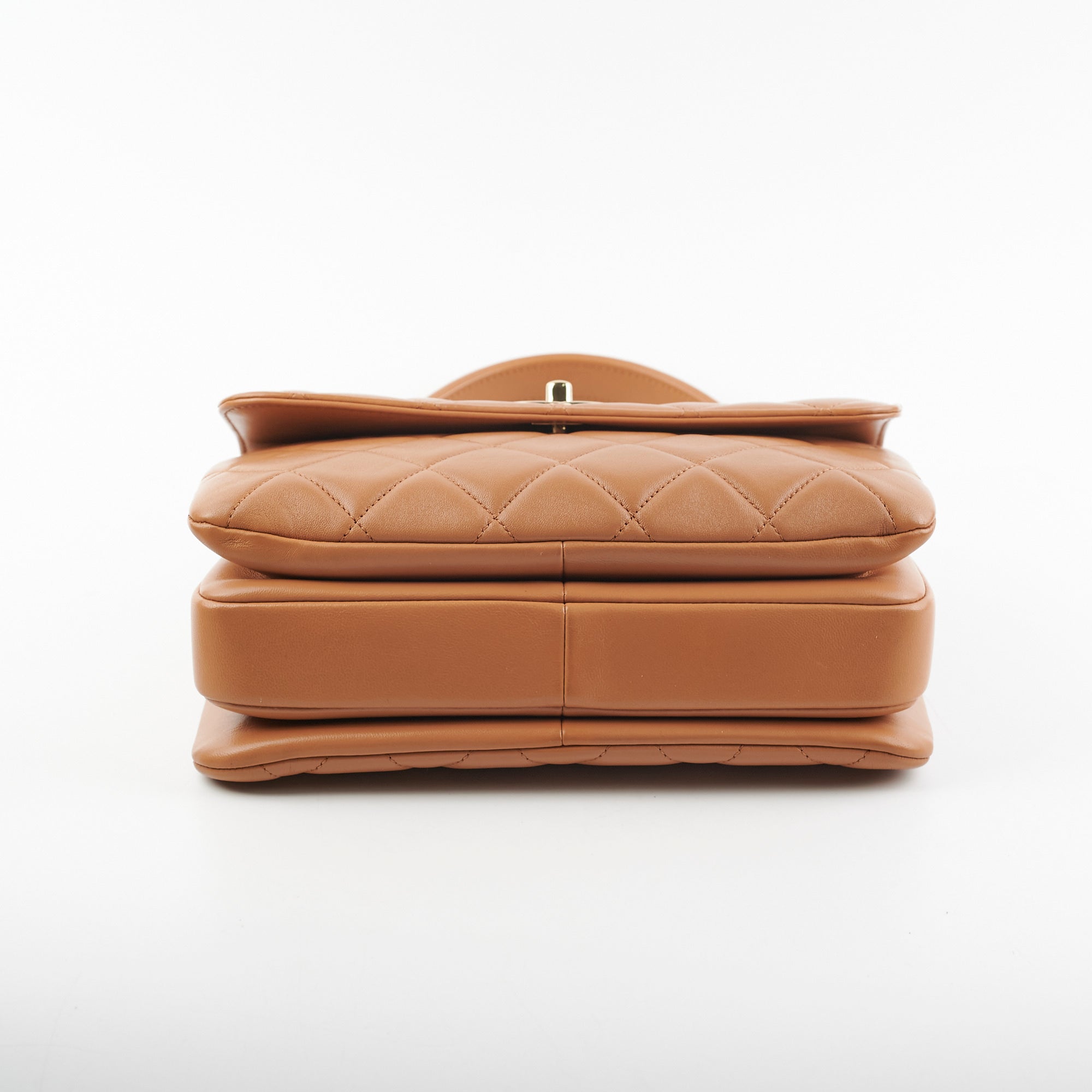 Chanel Trendy CC Quilted Leather Shoulder Bag in Caramel - Vintage Luxury Handbag for Women, Perfect for Date Nights & Special Occasions