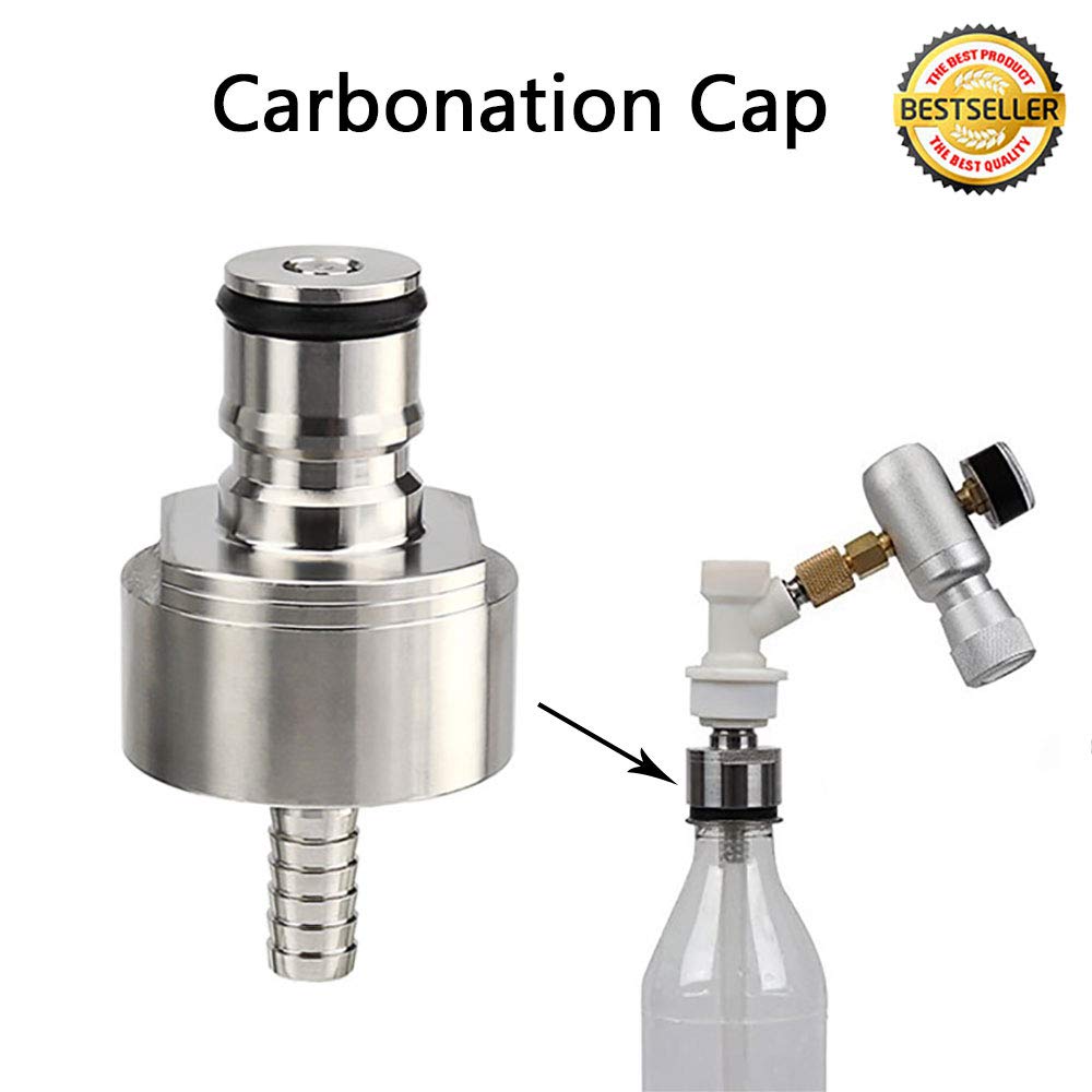 TF 1x Touch Futu Stainless Steel CO2 Back Pressure Bottle Filler for PET Bottles - Perfect for Homebrew Beer, Soda Carbonation, and Kegging Systems