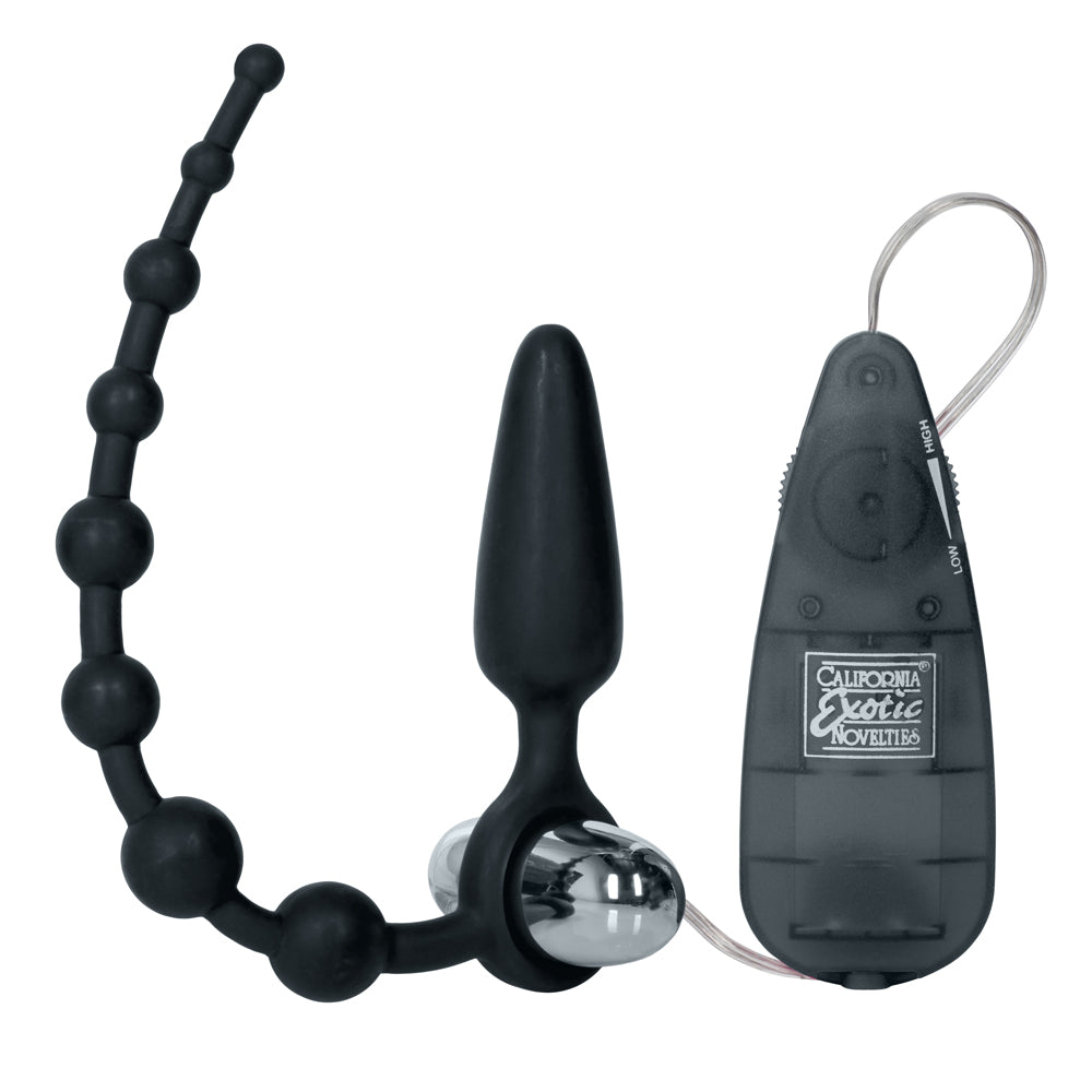 Booty Call Booty Double Dare Vibrating Anal Plug & Beads - Remote Control Adult Toy for Couples & Solo Play - Perfect for BDSM, Roleplay & Sensual Exploration