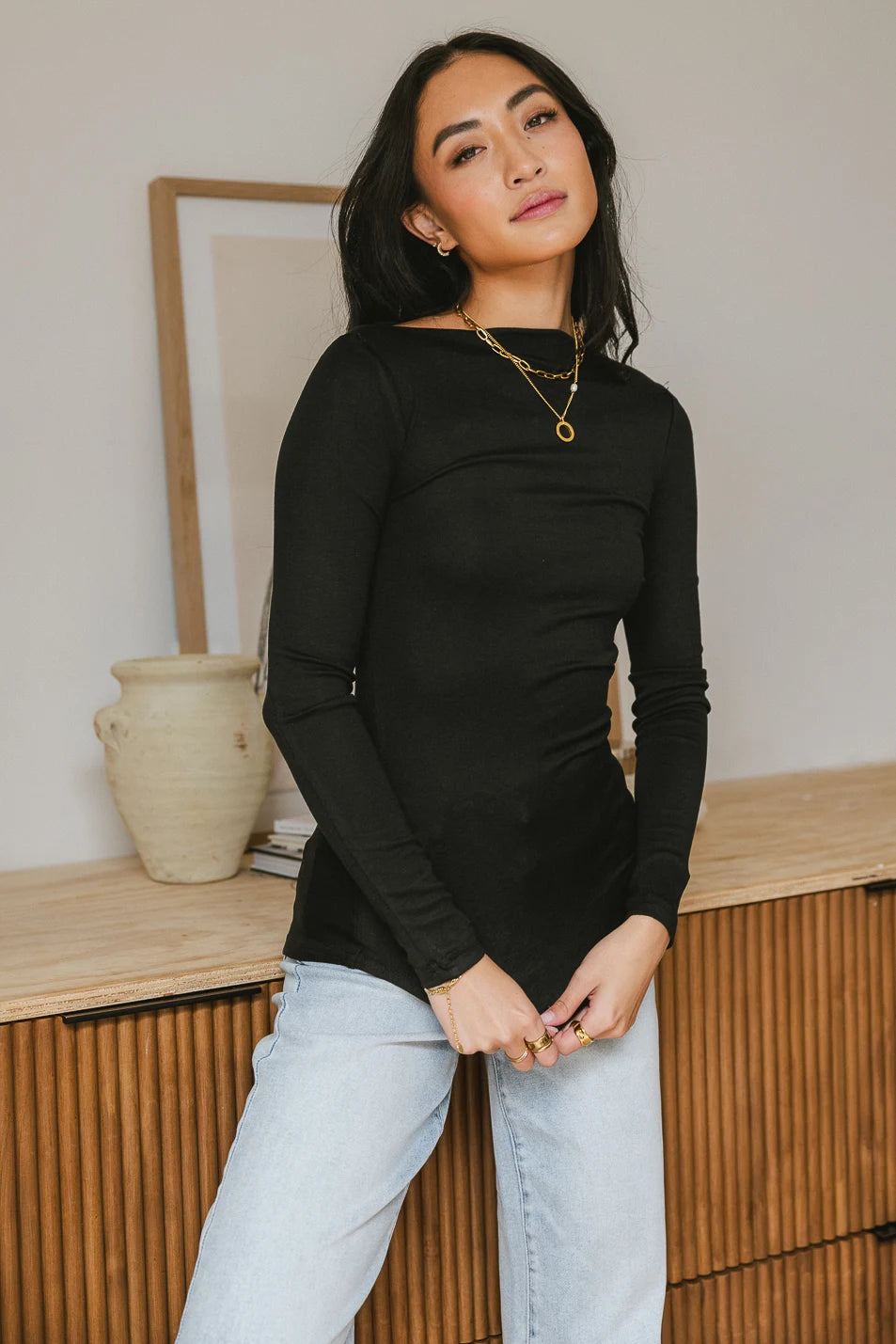 Luna Ruched Black Women's Tops - Elegant Sleeveless Blouse for Casual & Evening Wear - FINAL SALE